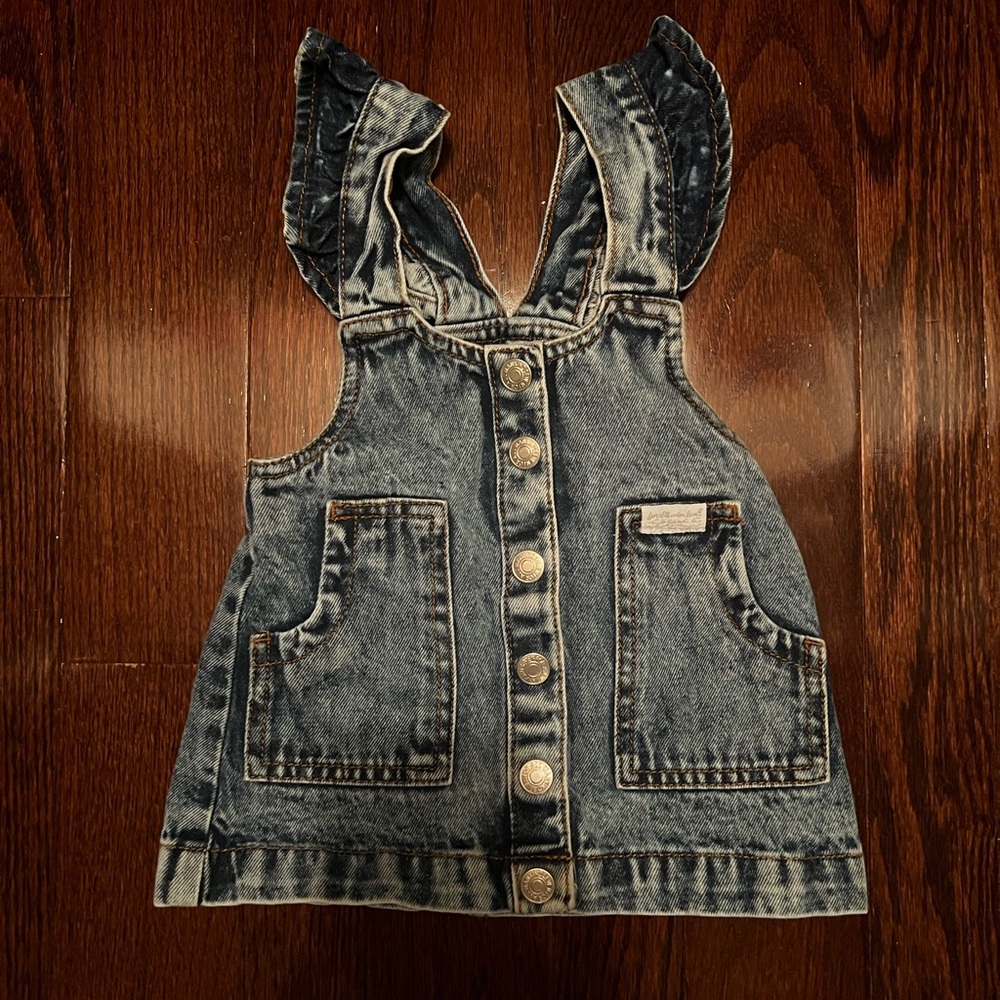 Girls 12 month Denim Skirt Overalls 7 For All Mankind